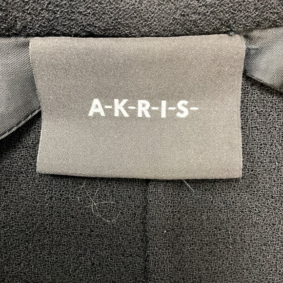 AKRIS BLACK WOOL CREPE JACKET - Picture 4 of 5